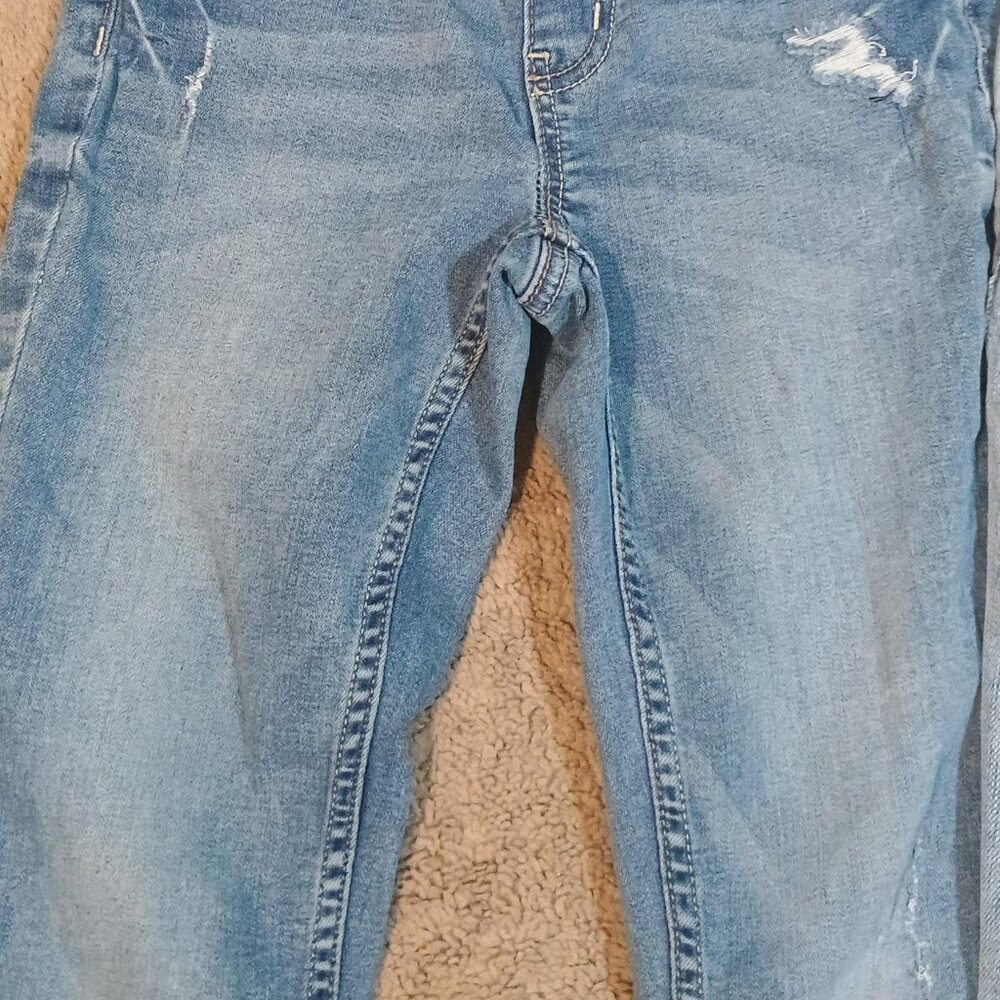 Peek & Justice/Jeans Bundle/Girls 10/Light Wash Jeggings 2Pc Lot - Picture 10 of 11